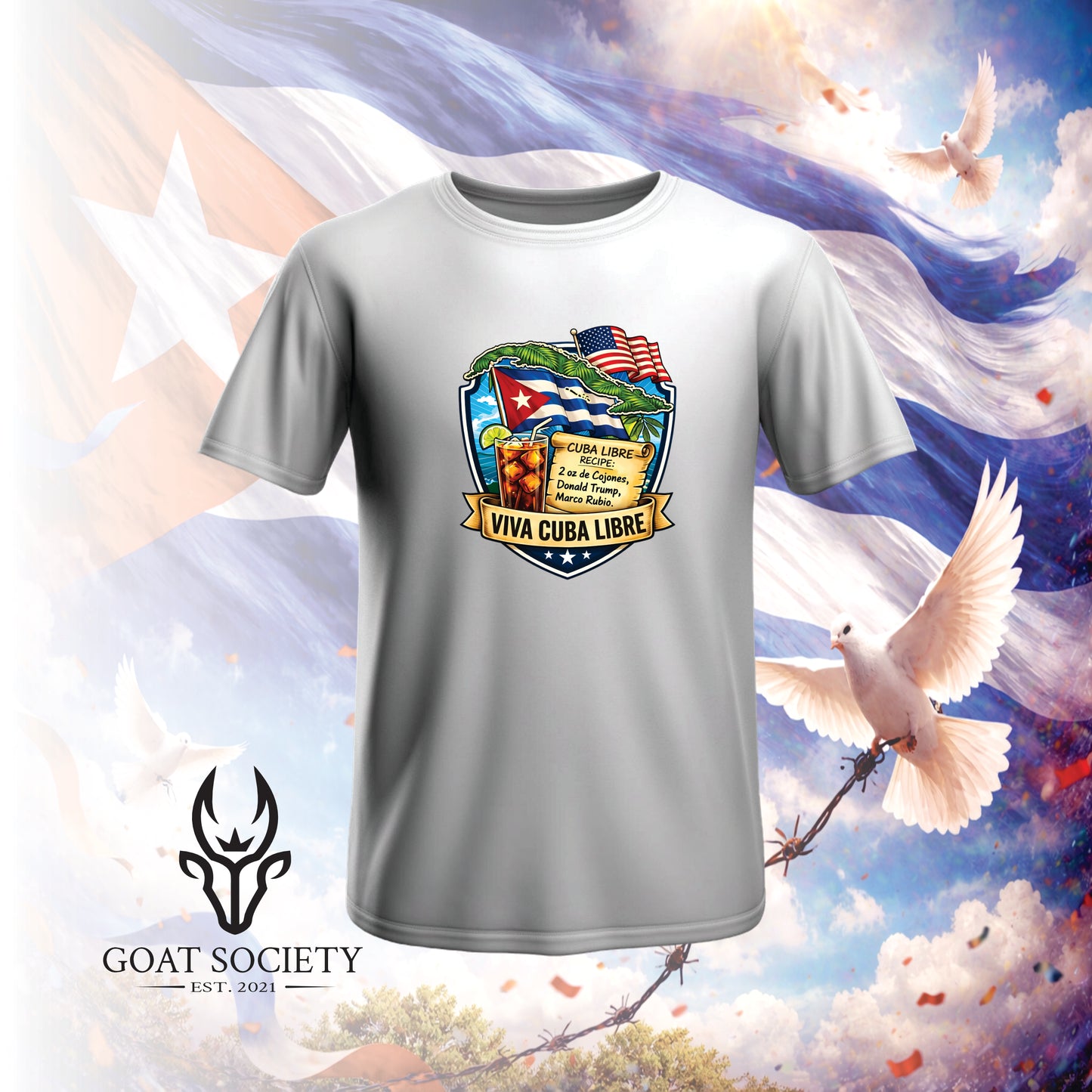 VIVA CUBA LIBRE – Cuba Libre Recipe | Patriotic T-Shirt
