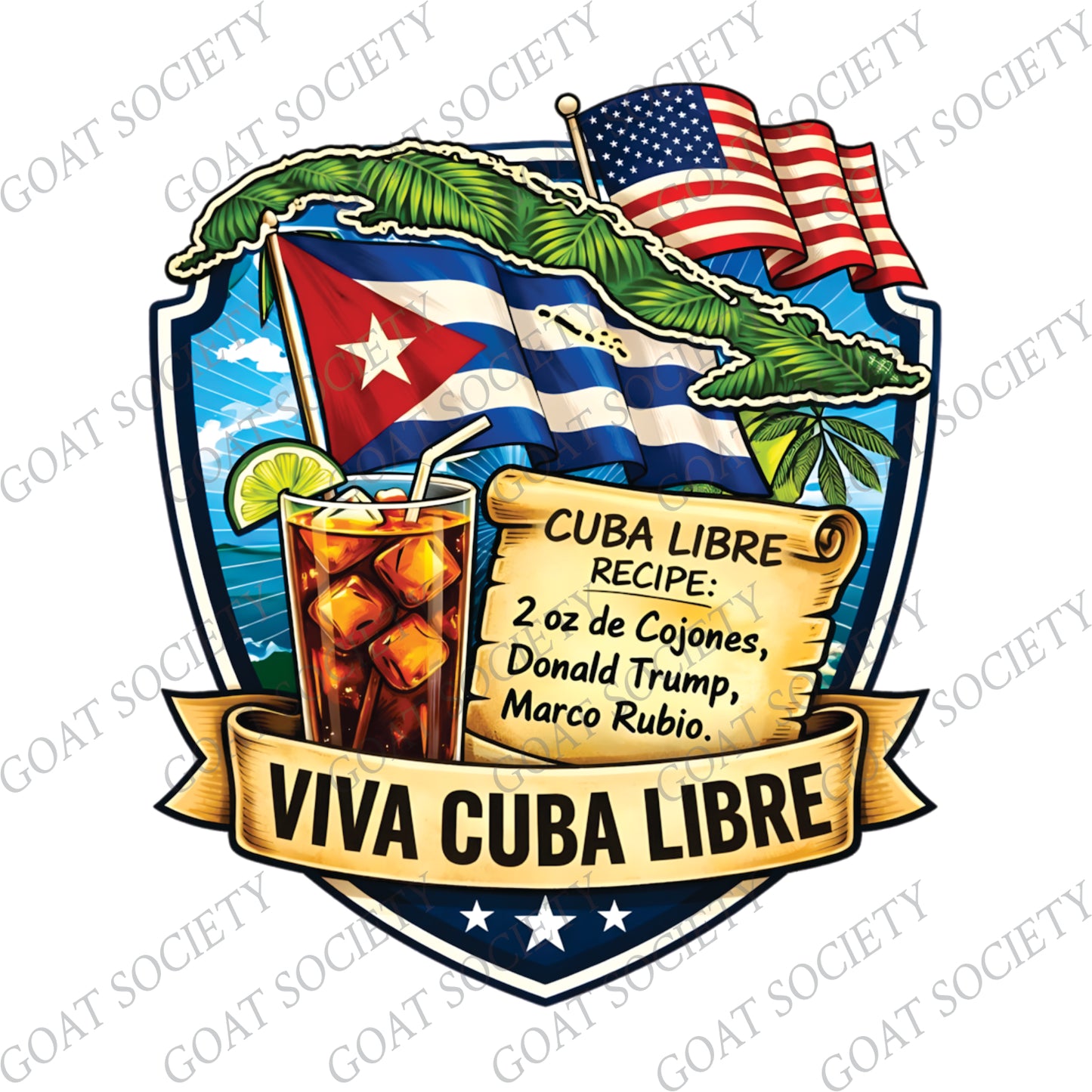 VIVA CUBA LIBRE – Cuba Libre Recipe | Patriotic T-Shirt