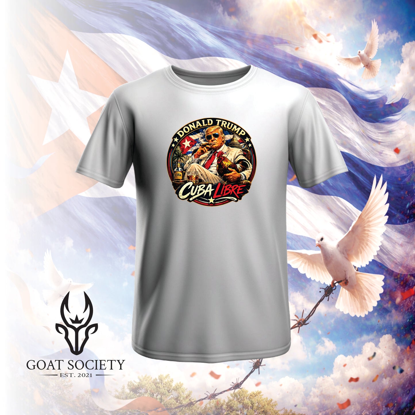 DONALD TRUMP – CUBA LIBRE | Patriotic T-shirt